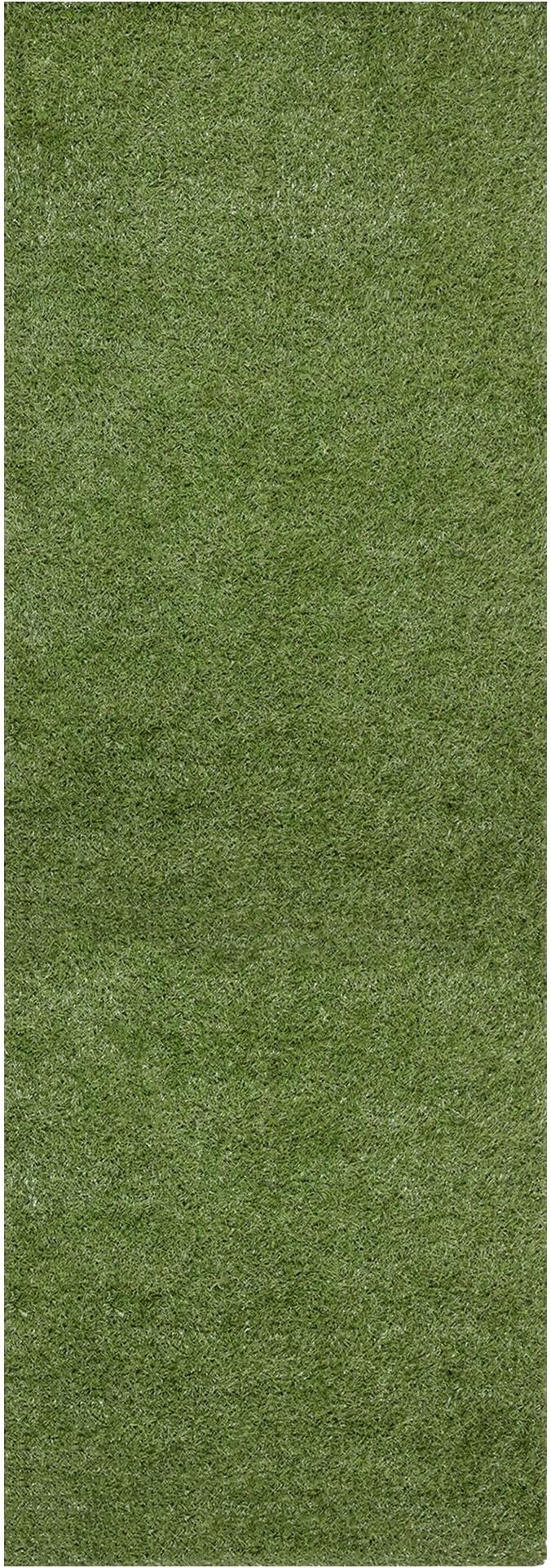 Ottomanson 2'7" x 15' Artificial Faux Grass Rug - Image 7