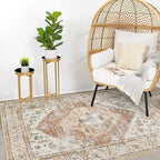 Lahome Boho Washable Living Room Area Rug 3x5 Throw Non-Slip Rugs - Image 3