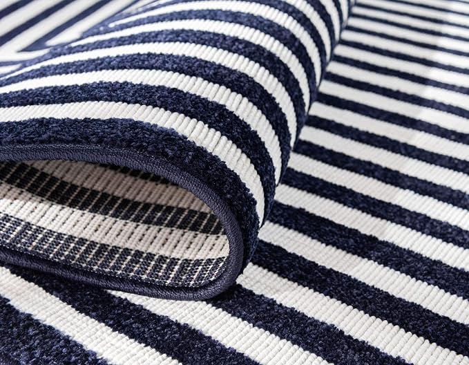 Unique Loom Sabrina Soto Outdoor Collection Geometric, Carved Area Rug - Image 6