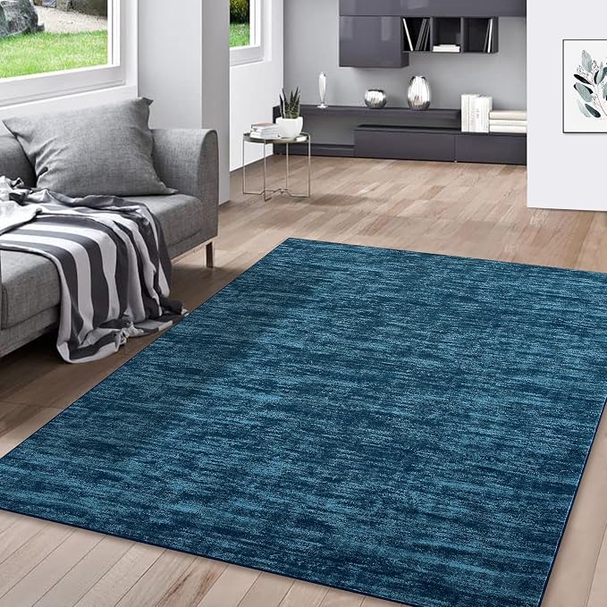 RUGSREAL 5x7 Living Room Area Rugs Modern Solid Color Area Rug Non-Slip Floor by RUGSREAL