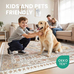 zesthome 9ft Round Rugs for Living Room, Non-Slip Washable Round Area Rugs - Image 5