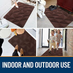 OLANLY Door Mats Indoor, Dirt Resist, Entrance Washable Mat, Low-Profile Inside - Image 8