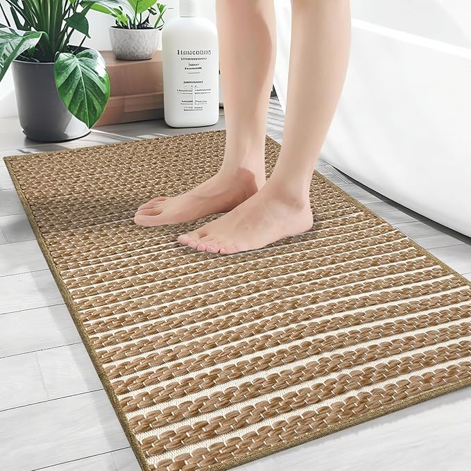 Brown Bathroom Rugs by winolive