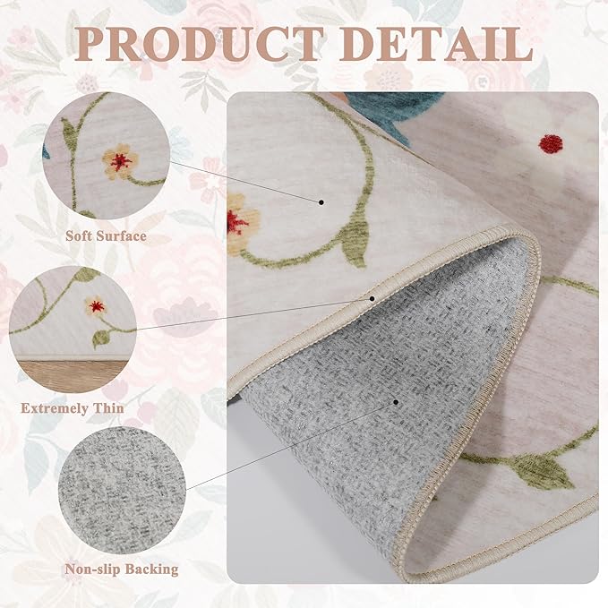 DUKINO Runner Rug, 2.6x8 Kitchen Runner Rug - Image 6