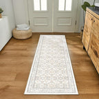 WITSHOCK 2x6 Runner Rugs for Hallways, Vintage Neutral Hallway Rugs for Entryway - Image 3