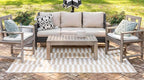 Unique Loom Outdoor Striped Collection Area Rug - Image 3