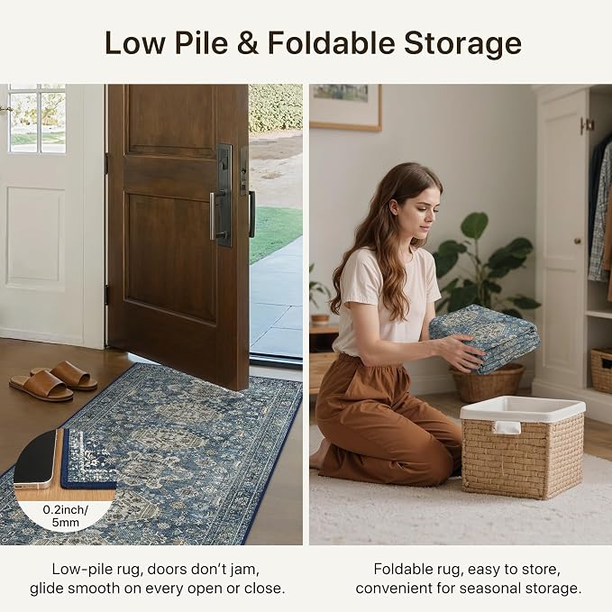 Bavni Washable Entry Rug 2x3, Non Slip Door Mat - Image 6
