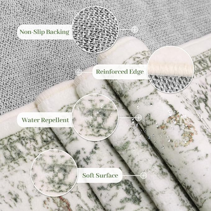 LIVEBOX Washable 9x12 Area Rugs, Large Rugs - Image 2