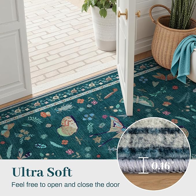 7x9 Bug Pattern Area Rug - Image 8