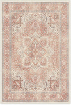 RUGGABLE Washable Area Rug – Kamran Rose Pink 4x6, Stain-Resistant, Non-Slip – - Image 3