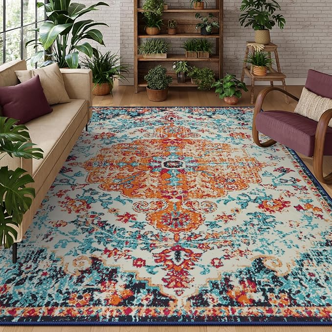 Lahome Area Rugs 9x12 Living Room Rug, Large Boho 9 x 12 Area Rugs by Lahome