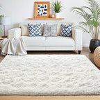 Beglad Fluffy Area Rugs 4x6 Feet, Modern Minimalist Style Shag Rugs, Non-Slip - Image 8