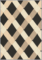Washable 3x5 Modern Geometric Rug Living Room, Abstract Diamond Design Area Rugs - Image 3