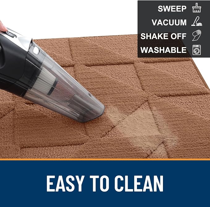 OLANLY Door Mats Indoor, Dirt Resist, Entrance Washable Mat, Low-Profile Inside - Image 5