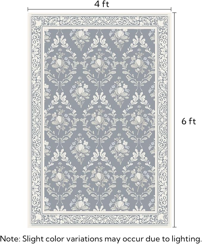 SOULFUL Medium Pile 4x6 Rugs for Living Room - Image 2