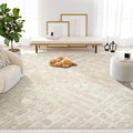 Abani Terra Cream Area Rug for Living Room, Bedroom by Abani