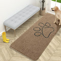 OLANLY Dog Door Mat for Muddy Paws 59x24, Paw Print Design, Absorbs Moisture by OLANLY