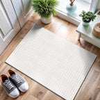 CAMILSON Modern White Non Slip Door Mat Rug 2x3 Ultra Soft High Pile Entryway - Image 4