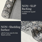 8x10 Washable Area Rugs Ultral Soft Non-Slip Stain Resistant Vintage Boho Large - Image 9