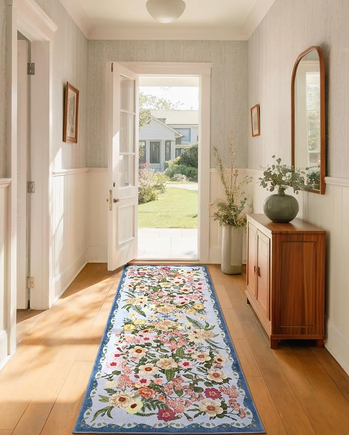 Floral Runner Rug 2x6 - Image 2