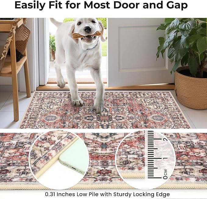KOZYFLY Runners for Hallways 2x6 Ft Washable Kitchen Runner Rug Boho Runner Rug - Image 6
