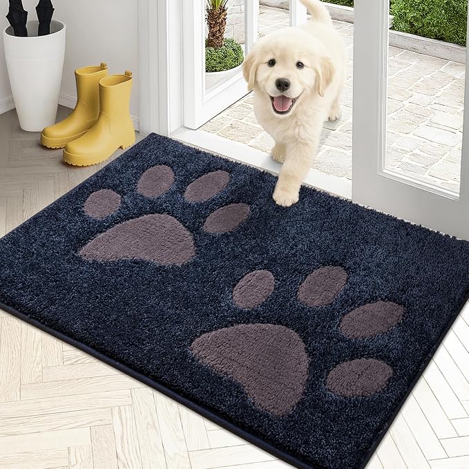PURRUGS Dirt Trapping Door Mat 20" x 31.5", Non-Skid/Slip Machine Washable by PURRUGS