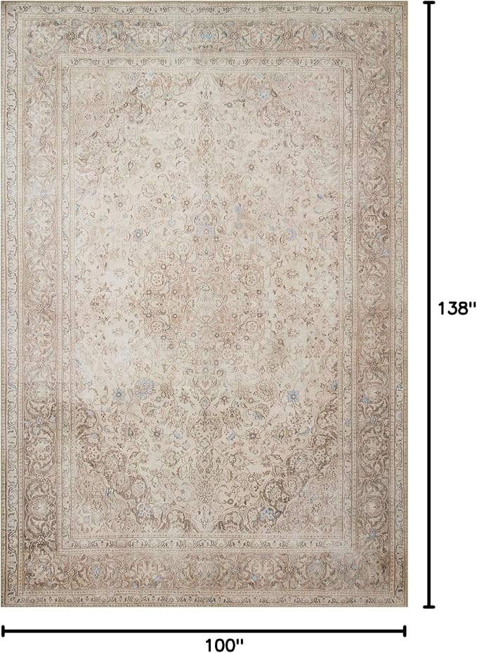 Loloi Loren Collection LQ-03 Sand/Taupe 8'-4" x 11'-6" Area Rug - Image 3