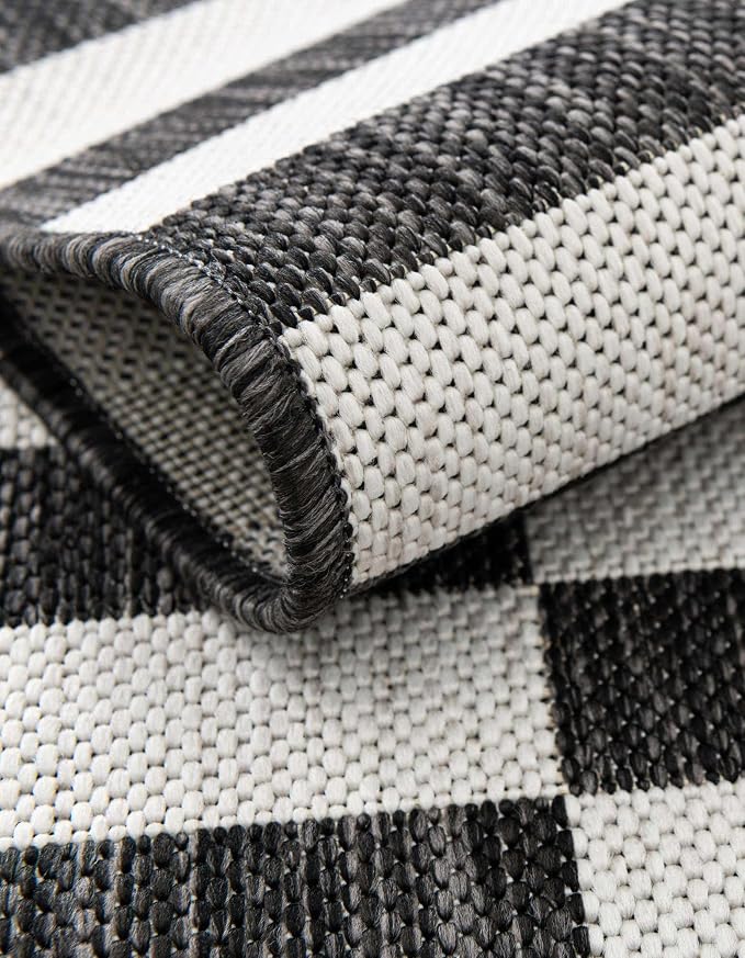 Unique Loom Outdoor Striped Collection Area Rug - Image 6