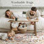 Phantoscope Washable Area Rug 8'x10' Non-Slip, Vintage Boho Rugs - Image 9