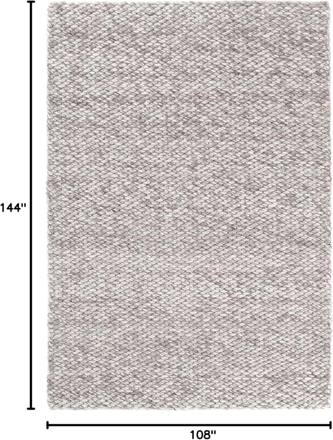 Dash and Albert Loggia Grey Handwoven Wool Rug, 9 X 12 Feet - Image 2