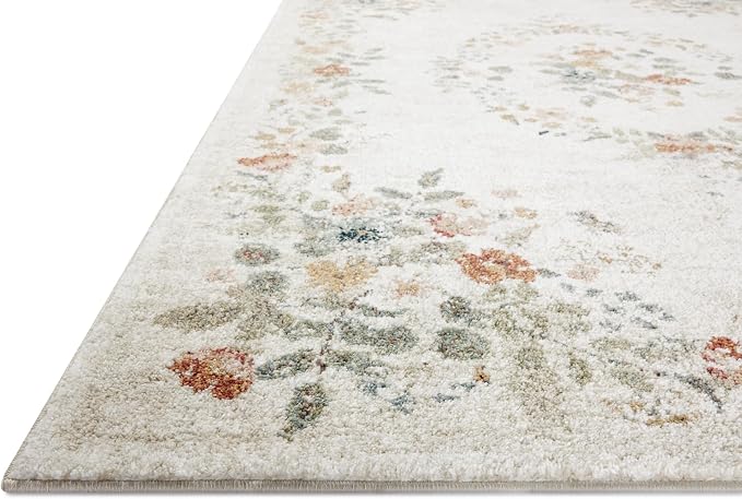 Loloi Rifle Paper Co. Laurel Collection LAU-01 Cream 2'-8" x 8' Runner Rug - Image 3