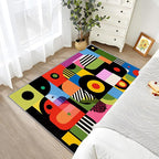 Love Rug - 5x7 Rug, Colorful Abstract Pop Art Area Rugs, Hippie Aesthetic Funky - Image 5
