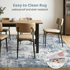 8x10 Area Rugs Living Room: Washable Large Abstract Soft Rug Stain Resistant - Image 6