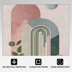 Mid Century Modern Rugs for Home Decor, 5x7 ft, Boho Abstract Geometry Area - Image 5