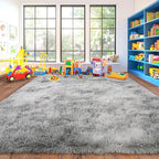 Large Soft Fluffy Rugs for Bedroom, Anti-Skid Indoor Carpet Nursery Rugs for - Image 2