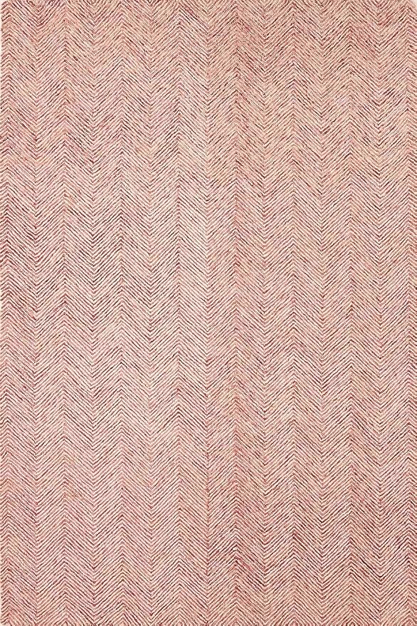 Modern Herringbone Chevron Collection Handcrafted Wool Area Rug - Image 3