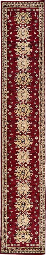 Unique Loom Taftan Collection Border Geometric Tribal Inspired Design Area Rug - Image 10