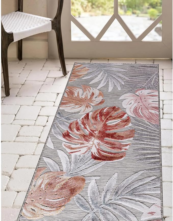 CAMILSON Runner Outdoor Rugs Oriental Retro Traditional Floral Medallion Area - Image 3