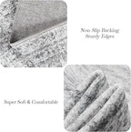 8x8 Grey Round Rug 8ft Living Room Circle Rug Vintage Round Area Rug Non Slip - Image 6