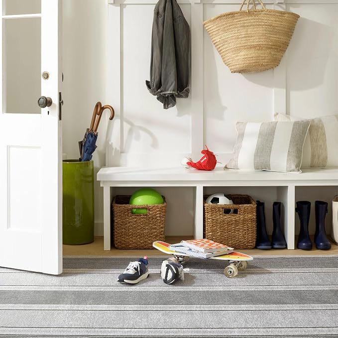 Dash & Albert Gunner Stripe Machine Washable Rug, 6 X 9 Feet - Image 2