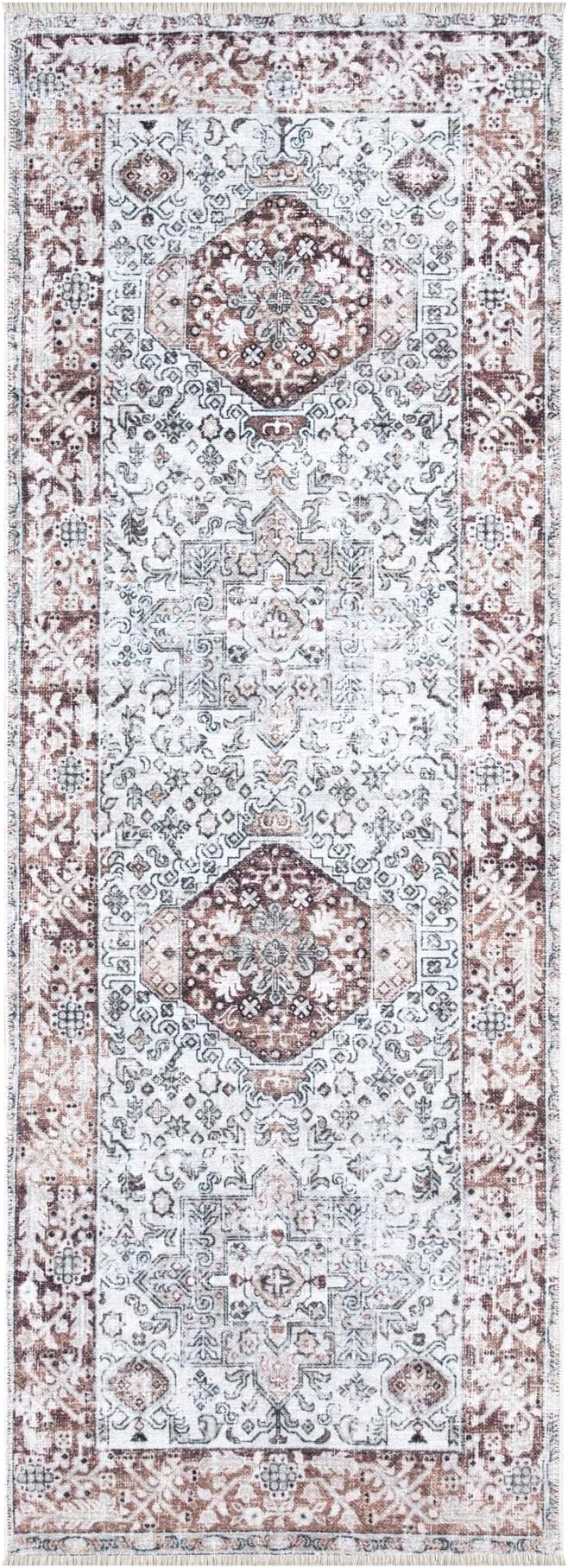 Bloom Rugs Caria Washable Non-Slip 7 ft Runner - Image 3
