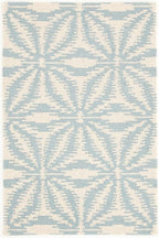 Dash & Albert Aster Sky Hand Micro Hooked Wool Rug, 5 X 8 Feet by DashAlbert