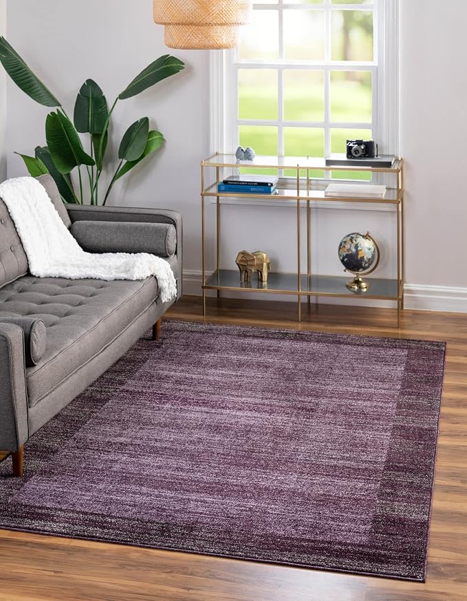 Rugs.com Angelica Collection Rug – 5' x 8' Violet Medium Rug Perfect by Rugscom