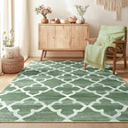 Area Rug 4x6, Moroccan Trellis Print Carpet, Machine Washable Non-Slip Rugs by RELEANY