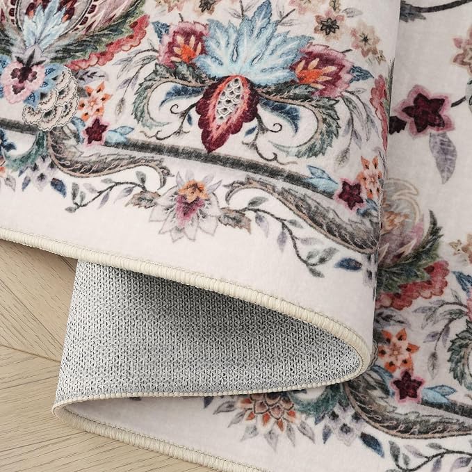 Rugcomf Vintage Paisley Rugs for Living Room 8'x10' - Image 6