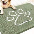 OLANLY Dog Door Mat for Muddy Paws 30x20, Paw Print Design, Absorbs Moisture by OLANLY
