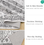 zesthome 9x12 Area Rugs, Stain Resistant Washable Rug, Ultra-Thin Rugs - Image 4