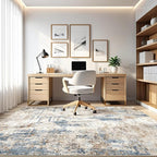 10x14 Area Rugs Living Room: Washable Large Abstract Modern Soft Rug Stain - Image 8