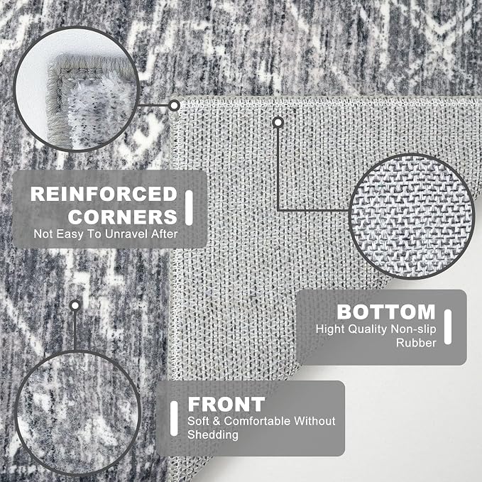KILOCOCO Hallway Runner Rug 2'x7' Runners - Image 5