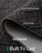 LUMI Indoor Door Mat, Absorbent Non-Slip Thin Doormat, Washable Door Mats - Image 3